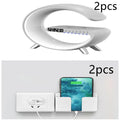 New Intelligent G Shaped LED Lamp Bluetooth Speake Wireless Charger Atmosphere Lamp App Control for Bedroom Home Decor