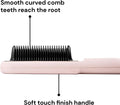 Smooth-It Classic 2-In-1 Electric Hot Comb Straightener Brush | Fast Heating, Anti-Scald