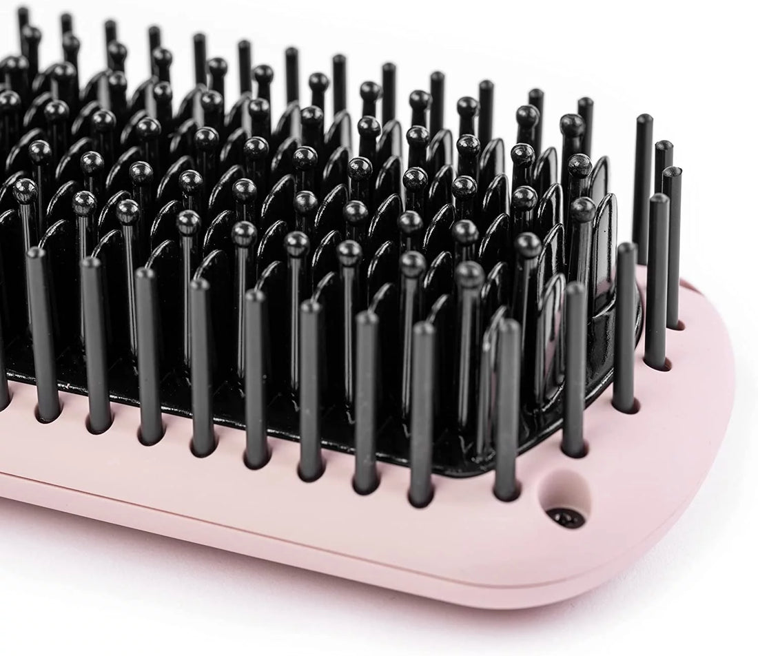 Heated Hair Straightening Brush Flat Iron - Divine Delusions 