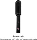 Smooth-It Classic 2-In-1 Electric Hot Comb Straightener Brush | Fast Heating, Anti-Scald