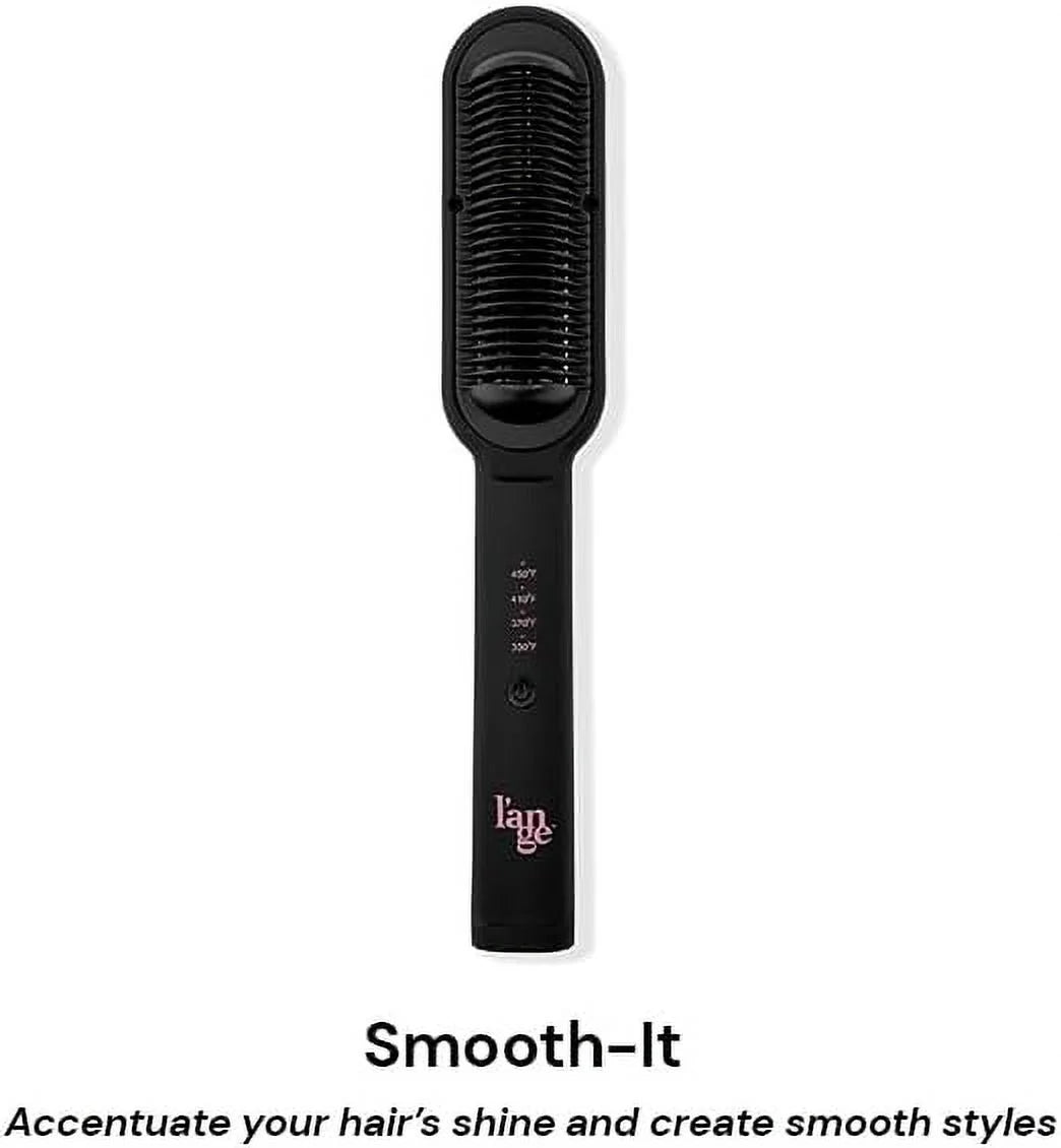 Smooth-It Classic 2-In-1 Electric Hot Comb Straightener Brush | Fast Heating, Anti-Scald