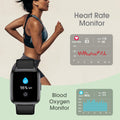 Smart Watch, Touchscreen Fitness Tracker with Heart Rate & Spo2 Monitor, Sleep Tracking, IP68 Waterproof Pedometer Smartwatch Compatible with Iphone and Android Phones for Women Men