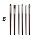 Cosmetic 2/6 Pcs Makeup Eye Shadow Brush Set Goat Hair Tool Ultra Soft Make up Tapered Blender Diffuse Kit Cut Crease Brush