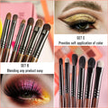 Cosmetic 2/6 Pcs Makeup Eye Shadow Brush Set Goat Hair Tool Ultra Soft Make up Tapered Blender Diffuse Kit Cut Crease Brush