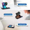 Wireless Charger 3 in 1 for Iphone 15 14 13 12 Pro Max 11 15W Fast Charging Dock Station for Apple Watch Airpods Induction Stand