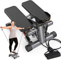 Stair Stepper for Sxercise, Mini Steppers with Resistance Band, Hydraulic Fitness Stepper Exercise Home Workout Equipment for Full Body Workout, 330Lbs Weight Capacity