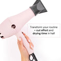 Soleil Pro Dryer | 3 Heat, 2 Airflow | Cool Shot, Pro Cord | Lightweight for Smooth Blowouts