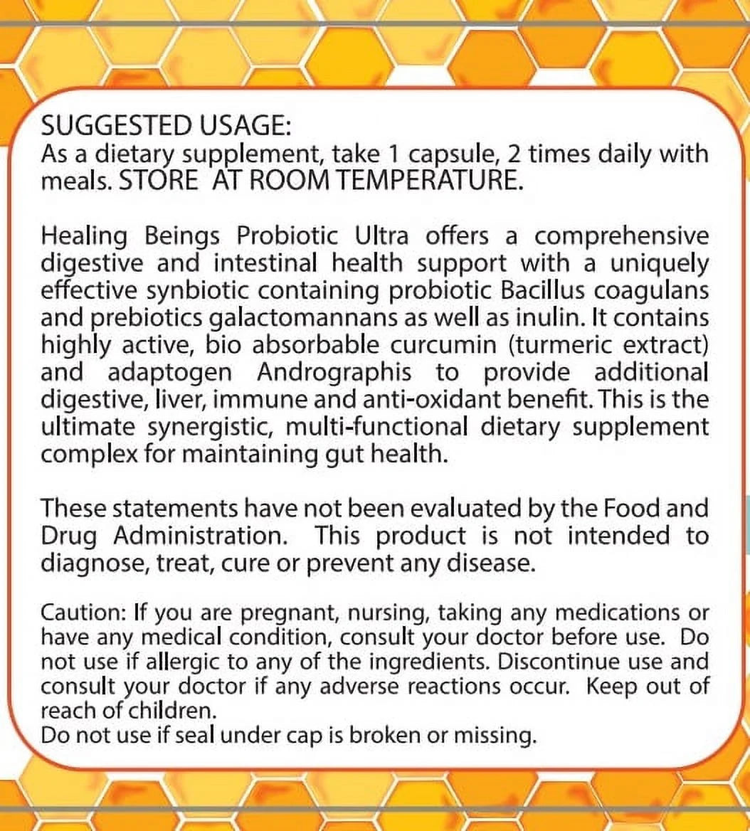 The Original Probiotic Ultra- (Doctor Formulated) Comprehensive Digestive and Intestinal Health Support Both Pre-Biotic and Pro-Biotic. It Also Supports Auto Immune Related Wellness