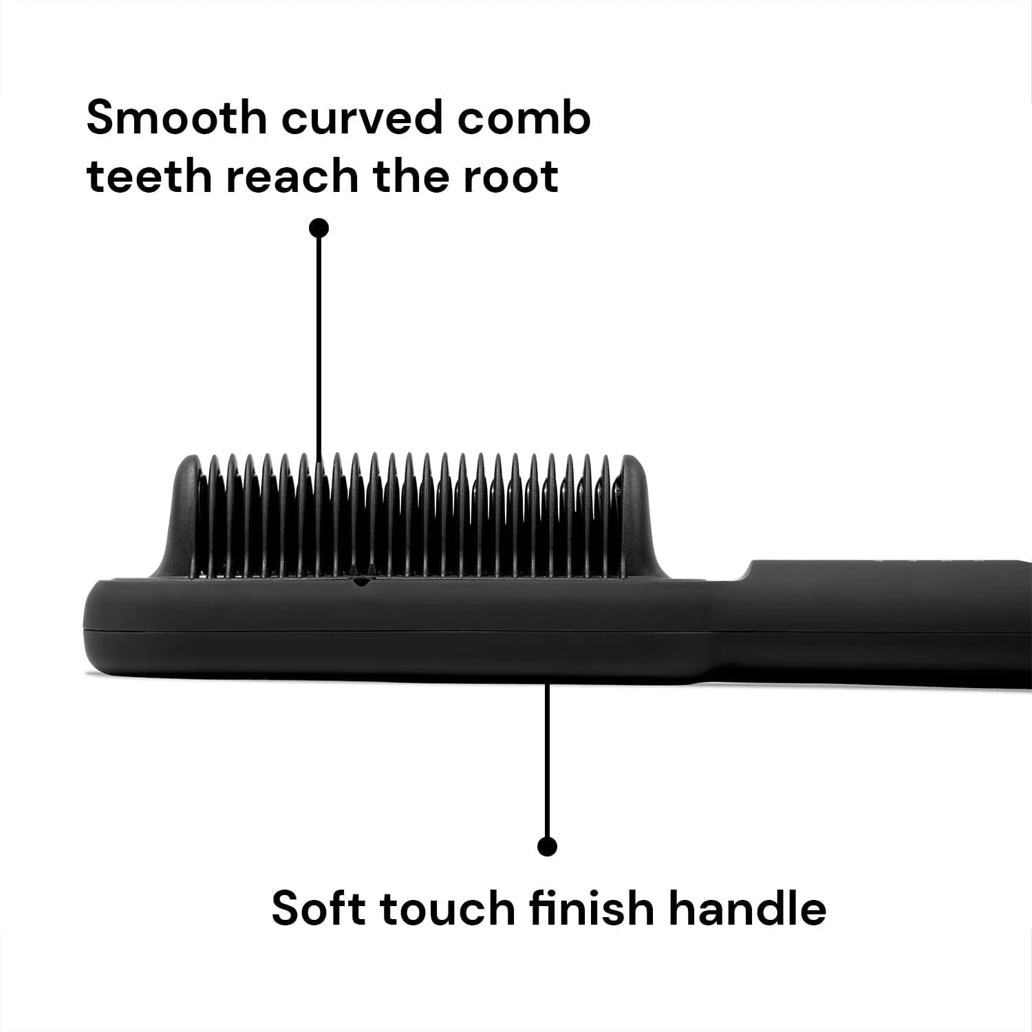 Smooth-It Classic 2-In-1 Electric Hot Comb Straightener Brush | Fast Heating, Anti-Scald